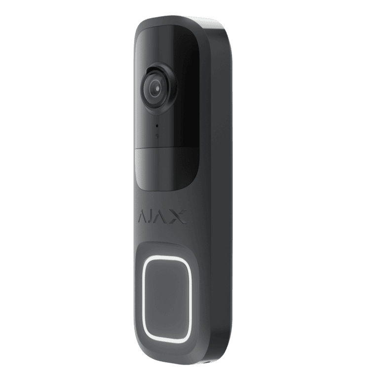 Sonnette intelligente Ajax DoorBell Graphite de profil