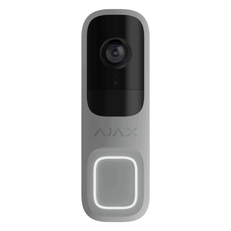 Sonnette intelligente Ajax DoorBell Gris de face