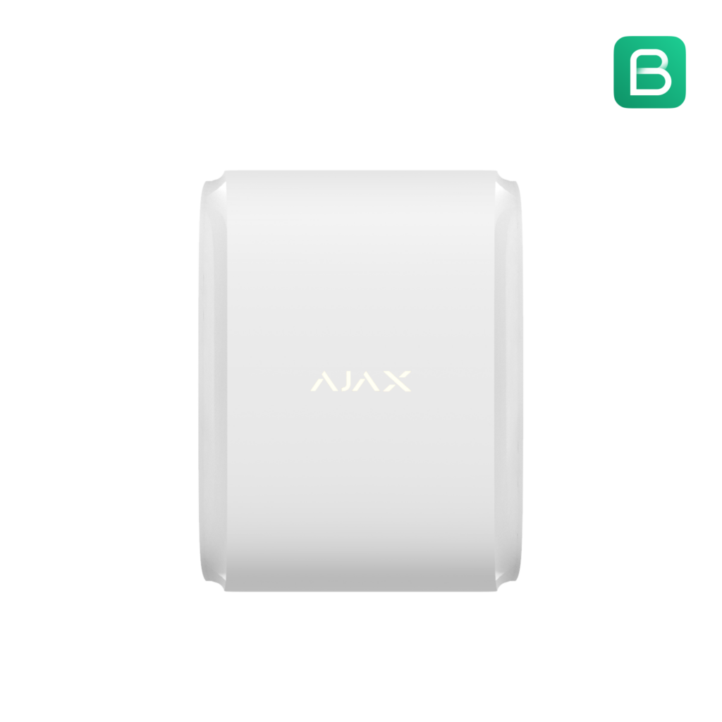 Détecteur de mouvement Ajax DualCurtain Outdoor Jeweller Blanc de face