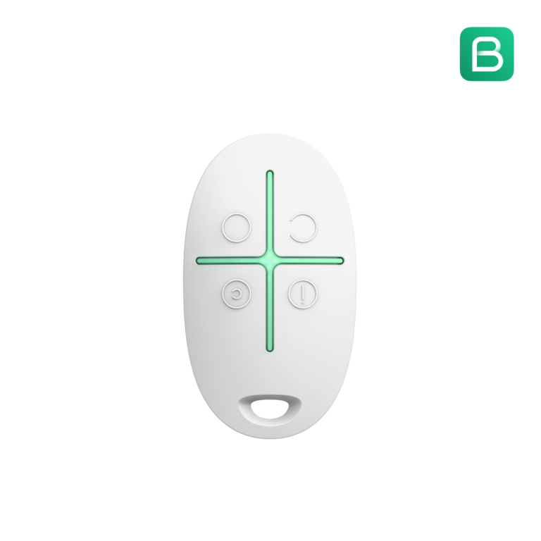 Porte-clés Ajax SpaceControl Jeweller Blanc de face