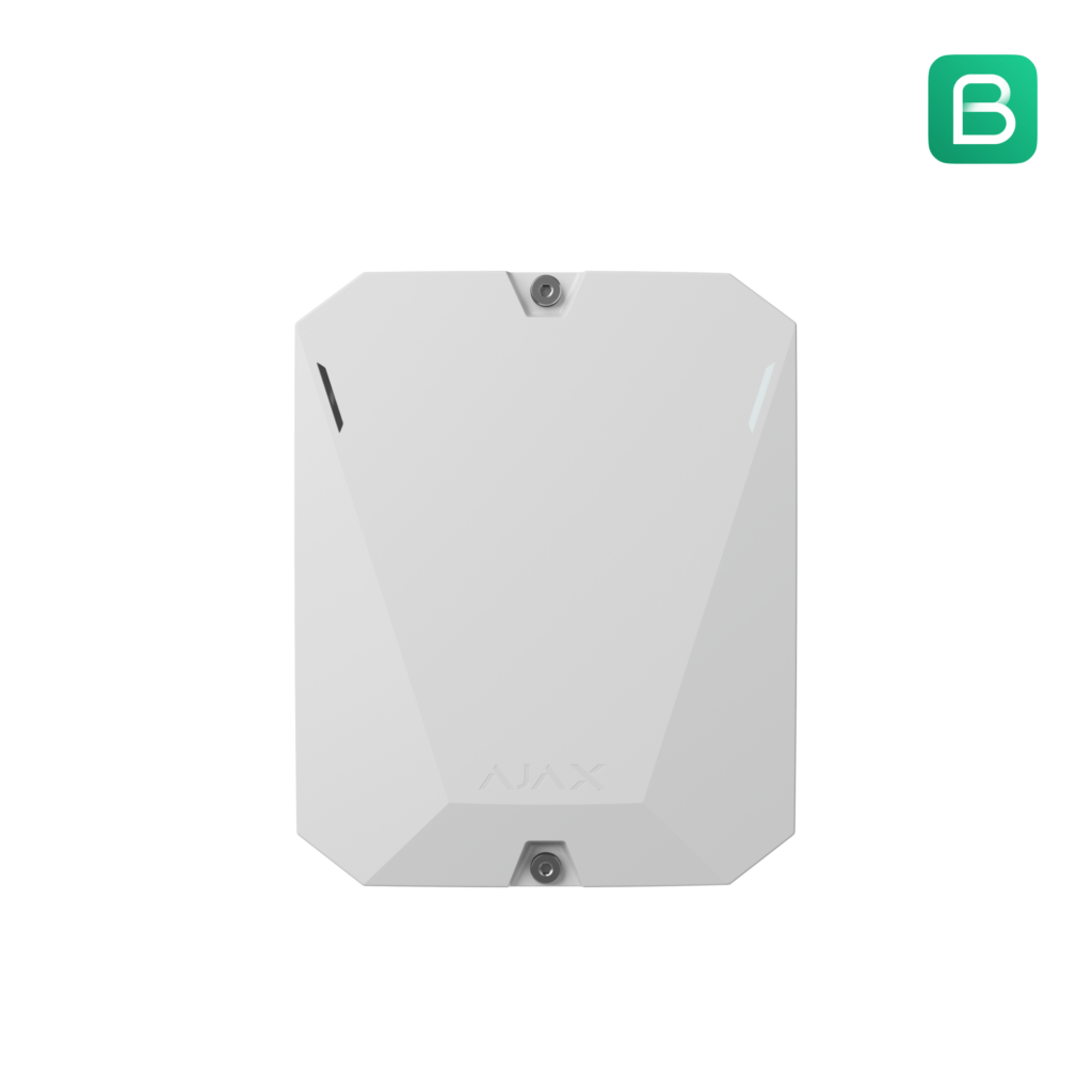 Centrale d'alarme Ajax Hub BP Jeweller Blanc de face