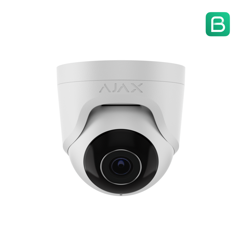 Caméra AJAX TurretCam Blanc de face