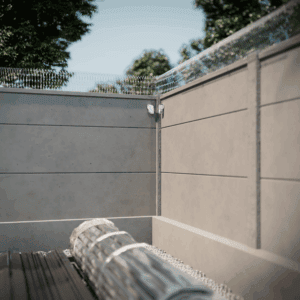 Ajax Curtain Outdoor sur site industriel