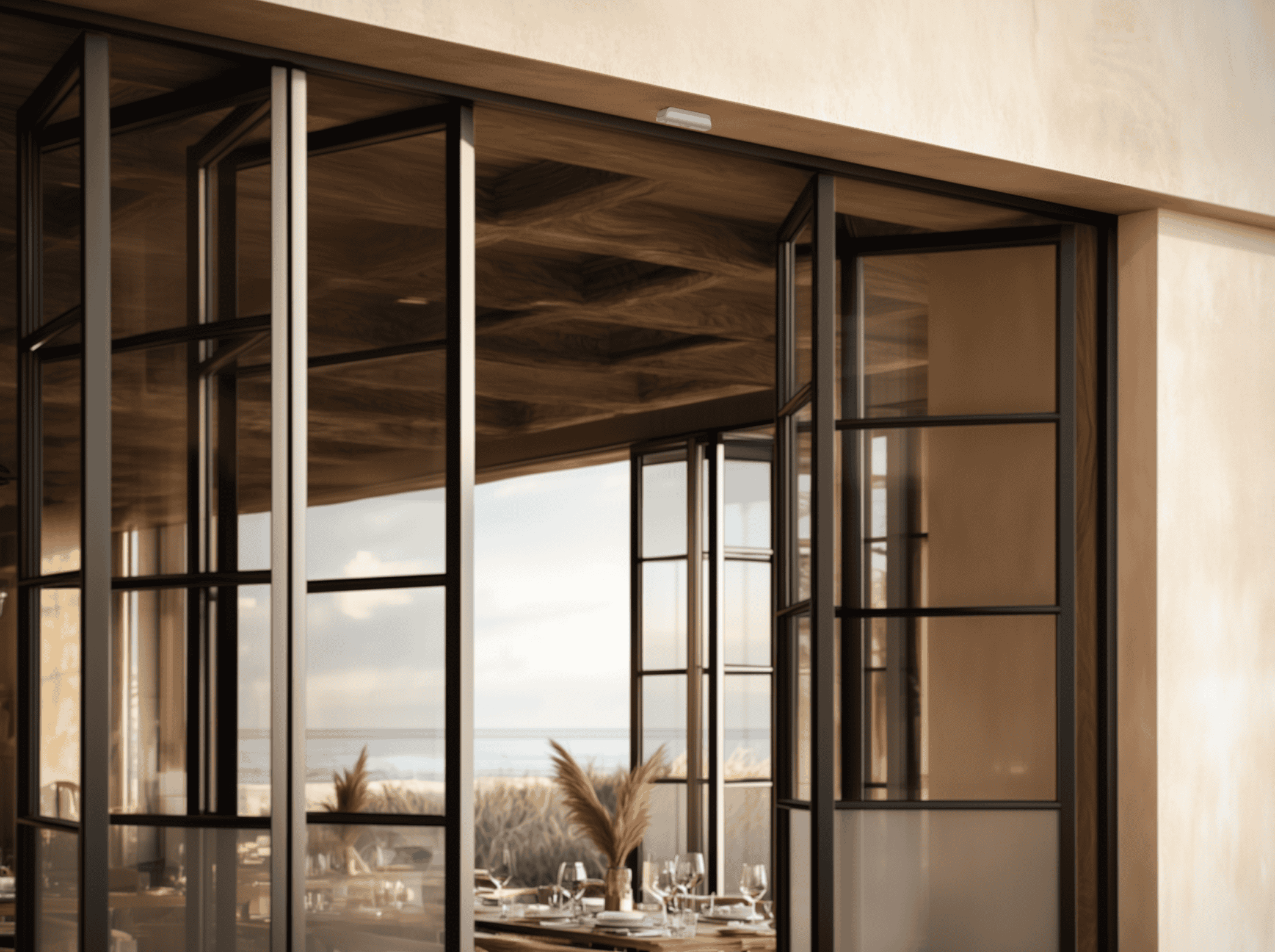 Ajax Curtain Outdoor Mini restaurant terrasse