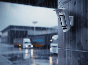 Capteur extรฉrieur AJAX MotionCam Outdoor HighMount PhOD en situation