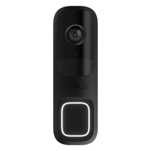 Sonnette intelligente Ajax DoorBell Noir de Face