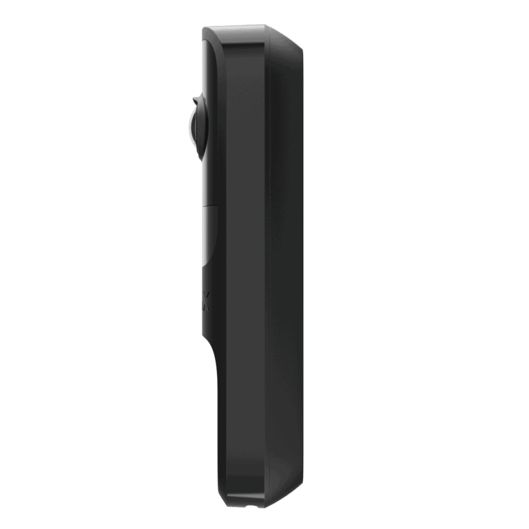 Sonnette intelligente Ajax DoorBell Noir de côté