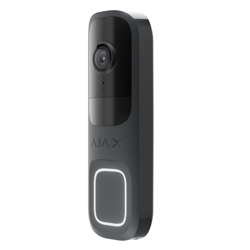 Sonnette intelligente Ajax DoorBell Graphite de profil