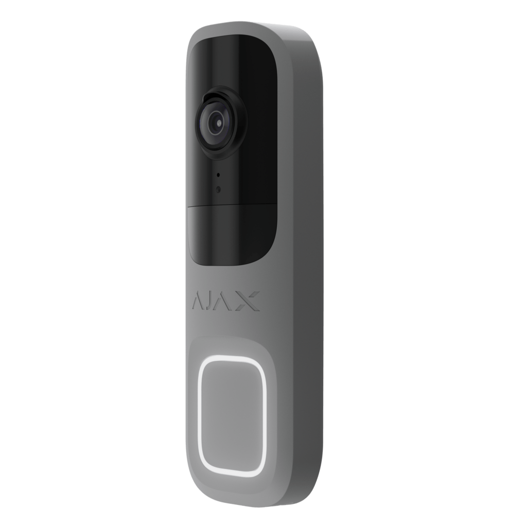 Sonnette intelligente Ajax DoorBell Gris de profil