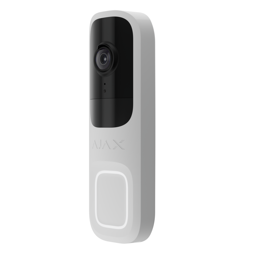 Sonnette intelligente Ajax DoorBell Blanc de profil