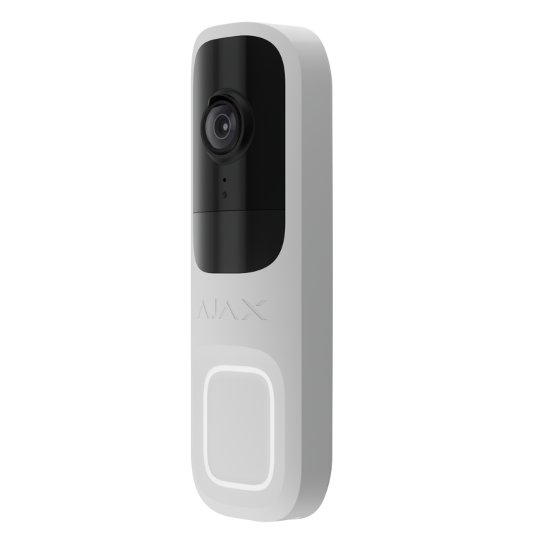 Sonnette intelligente Ajax DoorBell Blanc de profil