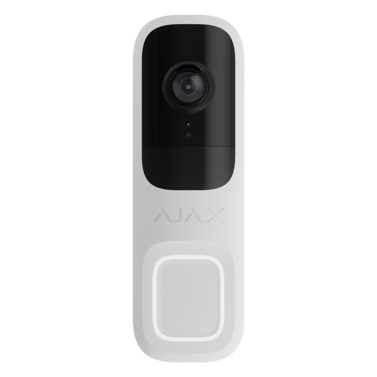 Sonnette intelligente Ajax DoorBell Blanc de face