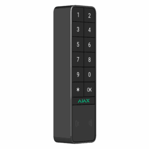 Ajax KeyPad Outdoor Noir Vue de biais