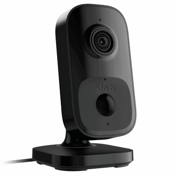 Caméra d'intérieur Ajax IndoorCam Noir de profil
